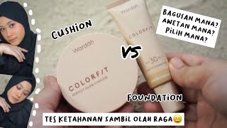 WARDAH COLORFIT PERFECT GLOW CUSHION VS WARDAH COLORFIT MATTE FOUNDATION [upl. by Nikos]