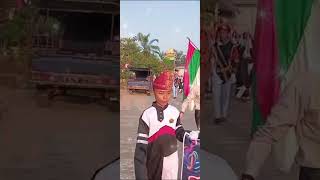 STREET PARADE  MARCHING BAND PONPES GEMA NADA DARUSSALAM ALMADANI LAHAT HUT RI79 17082024 [upl. by Marshal]