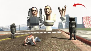 Franklin Fight Skibidi Toilet in Indian Bike Driving 3D [upl. by Eilatan]