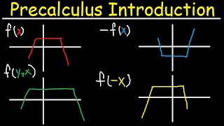 Precalculus Introduction Basic Overview Graphing Parent Functions Transformations Domain amp Range [upl. by Latt530]