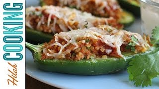 How to Make Stuffed Jalapeños  Hilah Cooking [upl. by Donoghue]