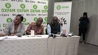 OXFAM International Day of Care Press Conference Holiday Inn Harare 281024 [upl. by Thistle]