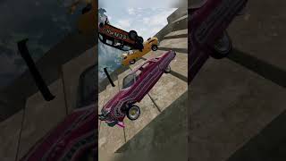 GIANT Stairs vs Swarm of CARS in BeamNG Drive 😱 [upl. by Anrehs]