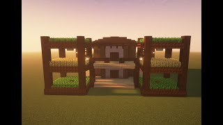 Chill Minecraft Farm House Timelapse [upl. by Anida]