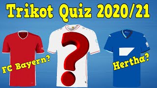 Welchem Verein gehört das Bundesliga Trikot Saison 202021 ⚽ Fussball Quiz [upl. by Dibbell]