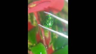 Green circon raire gemstone please SUBCRIIBE gemstone පච්ච [upl. by Garrik678]