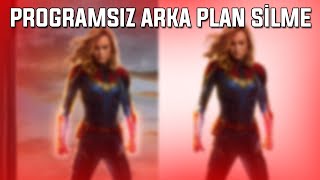 PROGRAMSIZ FOTOĞRAF ARKA PLAN SİLME  2024 [upl. by Birck]