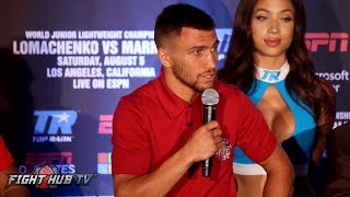 Vasyl Lomachenko vs Miguel Marriaga  Full Final Press Conference video [upl. by Rabi]