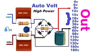 Convert 220v ac to 3v6v12v24v48v60v98v110v120v DC Led drivermulti output converter [upl. by Yesdnil]