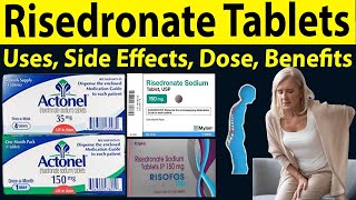 Risedronate sodium 150 mg 35 mg Uses in hindi  Actonel 35 mg for osteoporosis  Uses Side Effect [upl. by Gunilla]