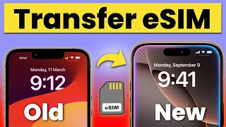 How to Transfer eSIM from Old iPhone to New iPhone Transfer eSIM from One iPhone to Another Easy [upl. by Calli]