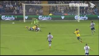 Incredible tackle Albions Craig Dawson v Arsenal [upl. by Garmaise495]