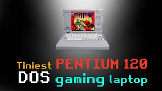 Ep04 Toshiba Libretto 70 the Tiniest Pentium 120MHz DOS gaming laptop [upl. by Arianie]