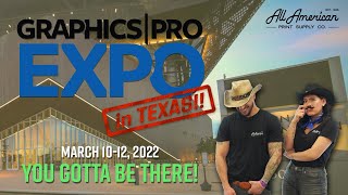 Graphics Pro Expo GPX Irving TX Tradeshow 2022  AA Print Supply [upl. by Eladnwahs]