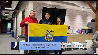 Oxford welcomes three high school exchange students [upl. by Enetsirhc]