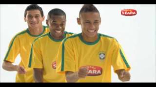 Robinho Neymar e Ganso no comercial da Seara  OFICIAL [upl. by Ardel]