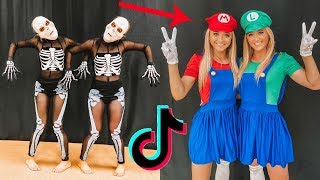 Recreating VIRAL TIK TOK challenges with my TWIN [upl. by Yanarp]