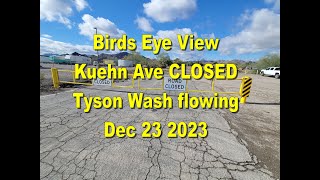 Tyson Wash in Quartzsite Az flowing Dec 23 2023 after major storm the day before [upl. by Notgnilra482]