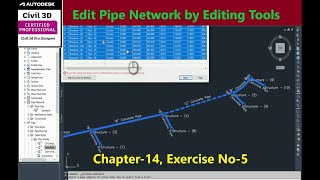 How to Edit Pipe Networks using Editing Tools in Civil 3d  Stormwater Plan by Civil 3d Pipe Network [upl. by Auos947]