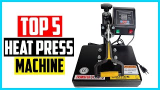 Top 5 Best Heat Press Machine in 2024 [upl. by Drapehs]