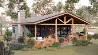 This COZY Small Home Will Make Your Heart MELT  Peaceful Living  House Design With Floor Plan [upl. by Mendez682]