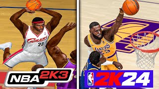 Poster Dunk With LeBron In Every NBA 2K [upl. by Ened]