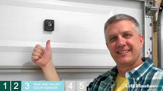 How to Install and Set Up the LiftMaster Smart Garage Hub Using the myQ App [upl. by Yand209]