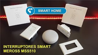 Interruptores Smart Meross Instalação e Integração Google Home  Casa Conectada [upl. by Grizel767]