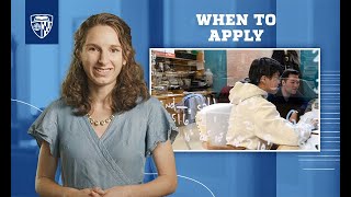 Admissions Tips When to Apply to Hopkins [upl. by Jayne]