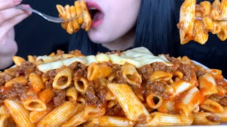 ASMR Cheesy Penne Pasta  MUKBANG Eating Sounds [upl. by Nabala]