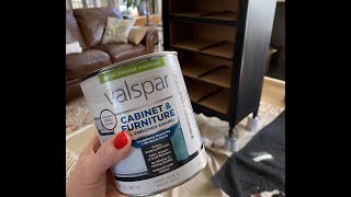 StreakFree Furniture Painting  Valspar Cabinet amp Furniture Oil Enriched Enamel Paint [upl. by Anitsuj]