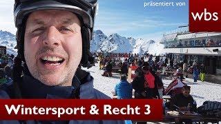 Recht beim Skifahren  Skilehrer amp Lawinengefahr  Teil 3  Rechtsanwalt Christian Solmecke [upl. by Acinot]