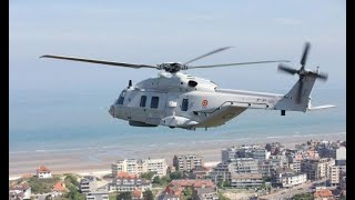 NH90 helicopter in full action in Koksijde [upl. by Nyrmak780]