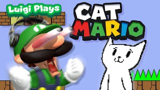 Luigi Plays CAT MARIOOO [upl. by Assadah]