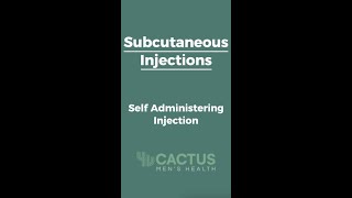 Subcutaneous Injections Self Administering Injection By CactusMen Australia [upl. by Huldah]