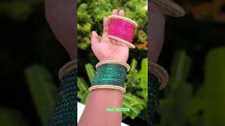 Waterdrop bangles bangles glossybangles glassbangles metalbangle trending viral banglehaul [upl. by Chemush]