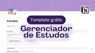 Tour Notion Organize seus Estudos no Notion gratuito [upl. by Auqinahc]