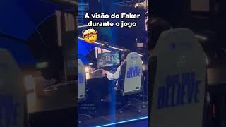 Se liga na visão do Faker durante um jogo do worlds2024 leagueoflegends [upl. by Rheba]