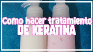 Como hacer tratamiento de keratina [upl. by Eeslehc]