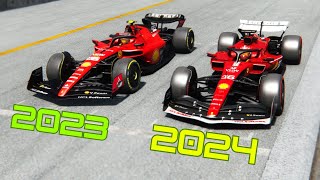 Ferrari F1 2024 Pre Season vs Ferrari F1 2023  Imola GP [upl. by Sirronal]