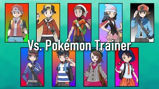 Pokémon Music  All Standard Trainer Battle Themes from the Core Series All Versions [upl. by Loughlin]