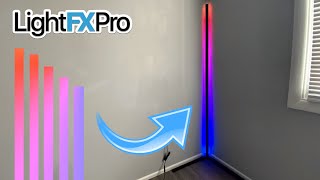 Minimal LED Corner Floor Lamp Review [upl. by Odeen]