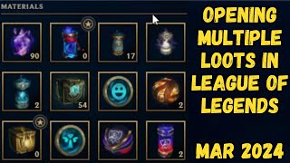 League of Legends opening multiple loots Mar 2024 leagueoflegends [upl. by Ranger]