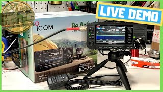 ICOM IC705 Ham Radio  Features and Modes Demonstration HF Digital DSTAR VHFUHF  Livestream [upl. by Oneil]