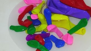 FUN WATER BALLOONS POP COLORFUL [upl. by Matty]