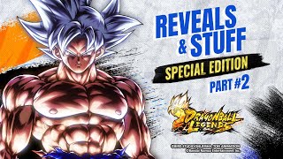 DRAGON BALL LEGENDS REVEALS ＆ STUFF SPECIAL EDITION PART 2 [upl. by Eilyah]