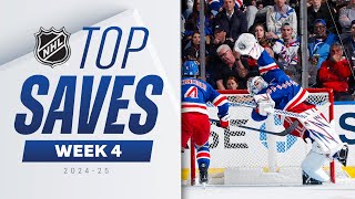 NHL Top Saves of Week 4  202425 Highlights [upl. by Hufnagel]