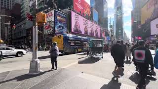 MTA New York City bus Times Square [upl. by Havstad]