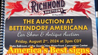 Richmond Auctions Walk Thru and Actual Bidding on America’s Best Signs [upl. by Ainsworth]