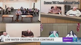 Low water crossing discussed at Commissioners Court [upl. by Enelia]